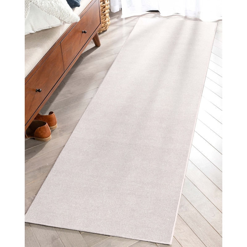 Well Woven Plain Solid Modern Flat-Weave Area Rug