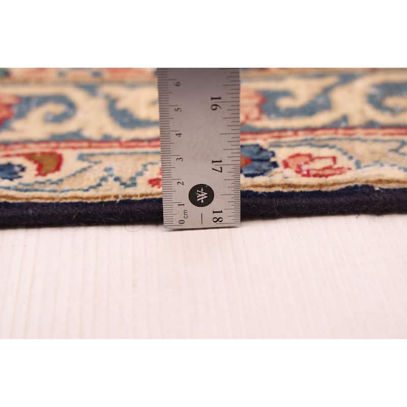 ECARPETGALLERY Hand-knotted Antalya Vintage Dark Navy Wool Rug - 10'1 x 13'0