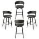 preview thumbnail 18 of 42, Glitzhome 26 or 31 Inches Modern Upholstered Swivel Counter Height Bar Stools