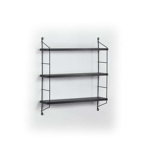 Floating Wall Shelves 3 Tier Hanging Shelf Metal Bracket Wall Mount Wood Storage Shelves for Living Room Kitchen Bed Bath Beyond 38412841