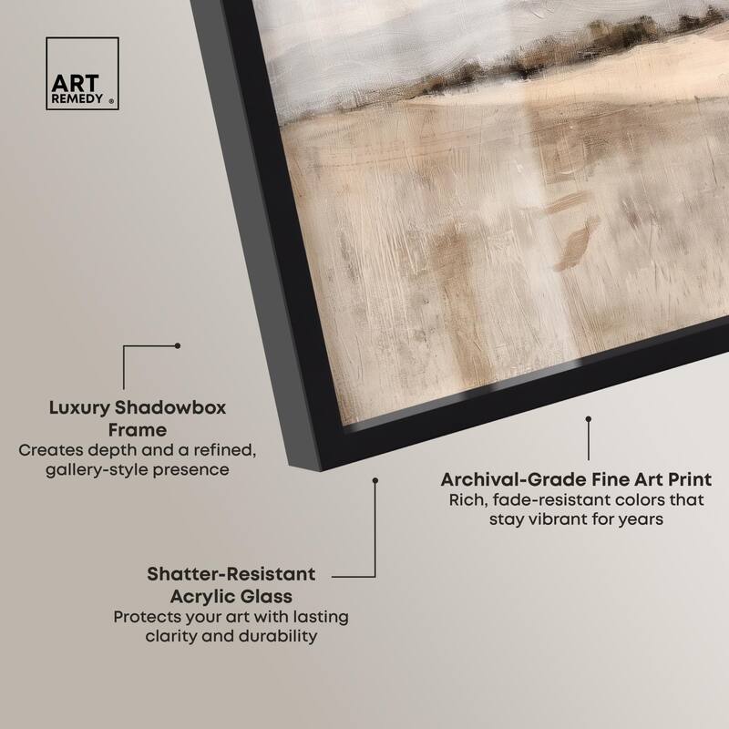 Distant Hills II Shadowbox by Art Remedy
