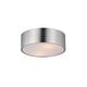 preview thumbnail 1 of 2, Maxim 10494 Tommy 2 Light 12" Wide Flush Mount Drum Ceiling Fixture Satin Nickel