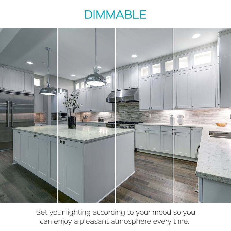 Luxrite BR30 LED Flood Light Bulb Dimmable 650 Lumens 9W=65W E26 Base Energy Star UL Listed Damp Rated 4-Pack