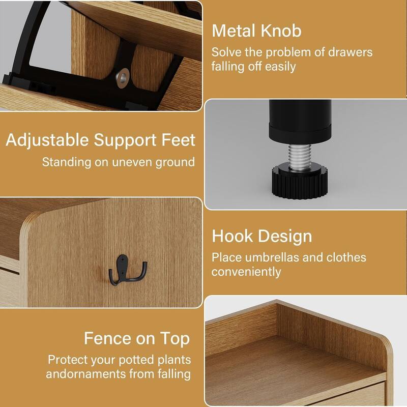 Shoe Cabinet with 4 Flip Drawer - 4 Flip Drawers