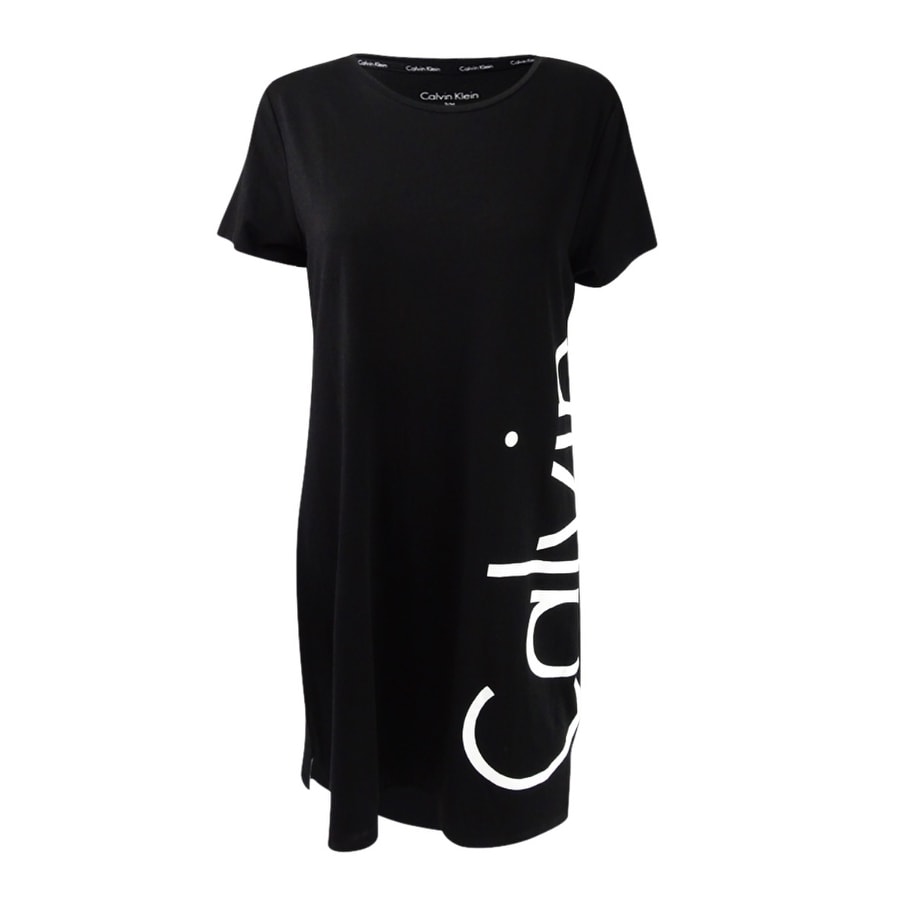 calvin klein logo t shirt dress