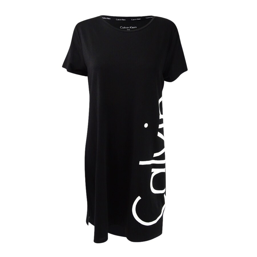 calvin klein black t shirt dress