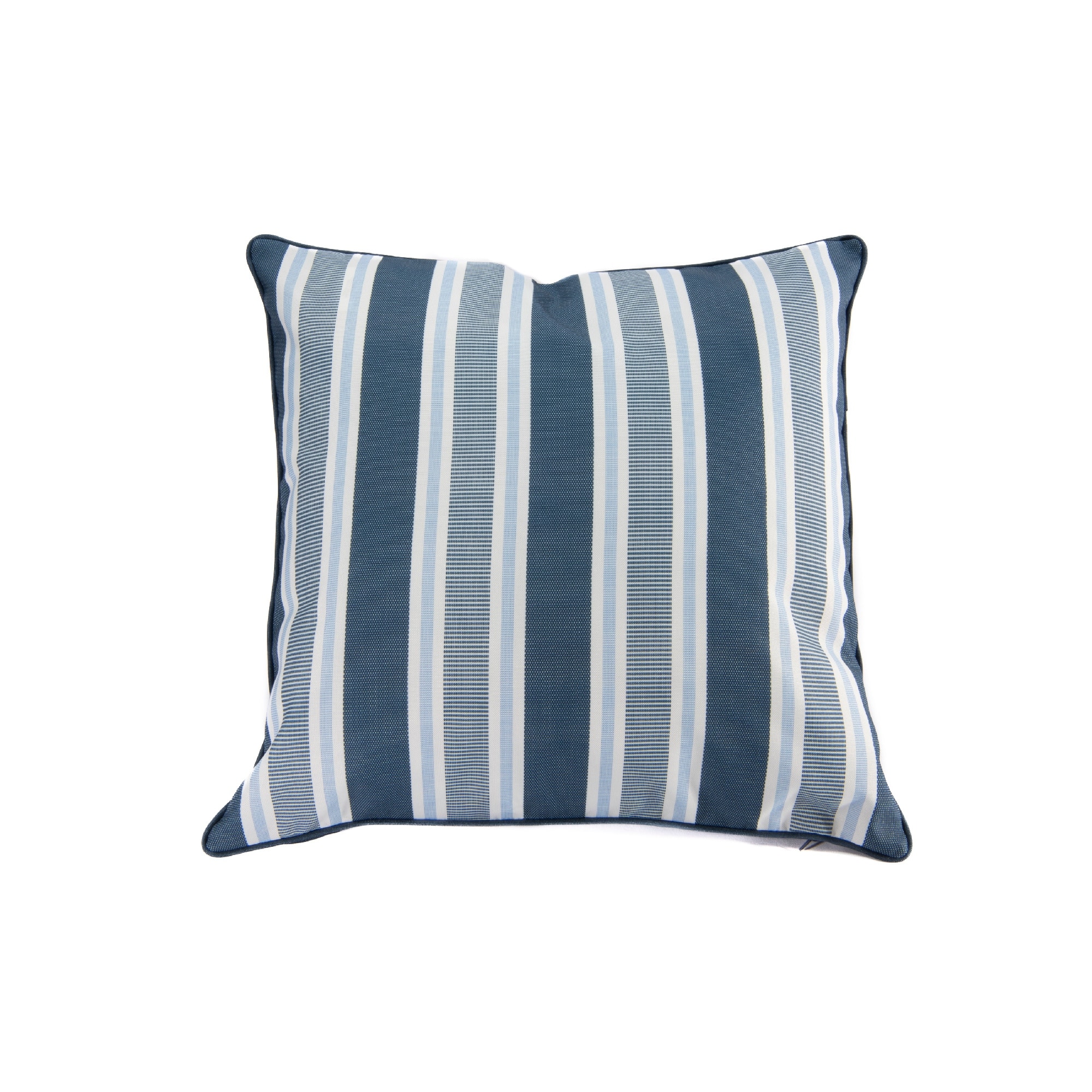 Outdoor Waterproof Cushion Striped Blue - Set of 2
