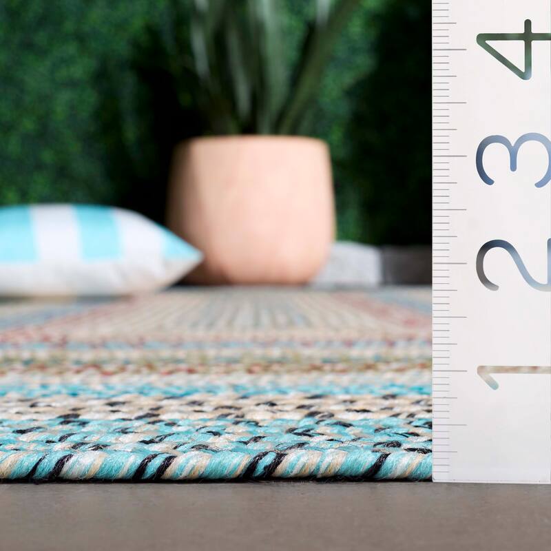 SAFAVIEH Handmade Braided Robena Machine Washable Country Rug