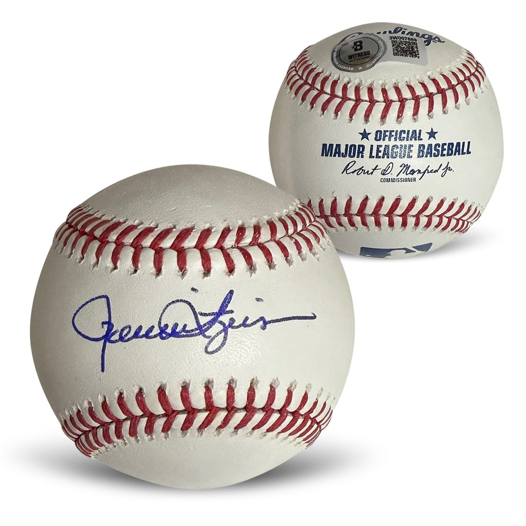 Rollie Fingers Autographed MLB Signed Baseball Beckett COA With UV Display Case - 8' x 11'