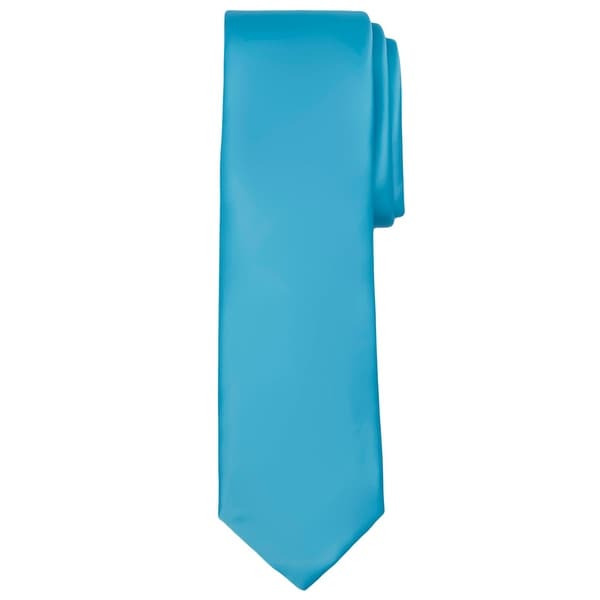 Jacob Alexander Men's Extra Long Solid Color Tie - One Size