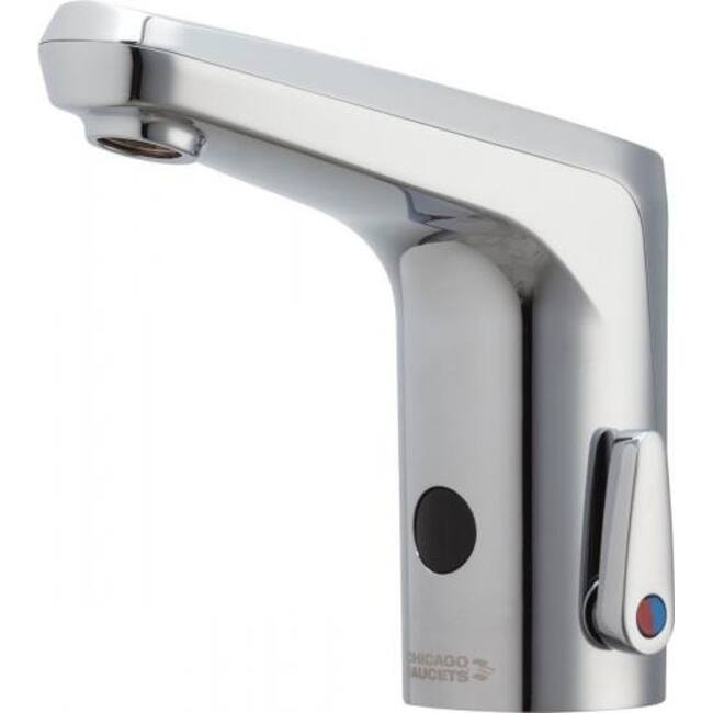 Chicago Faucets 0.5 GPM Lavatory Sink Faucet with Touch-Free Operation - Polished Chrome