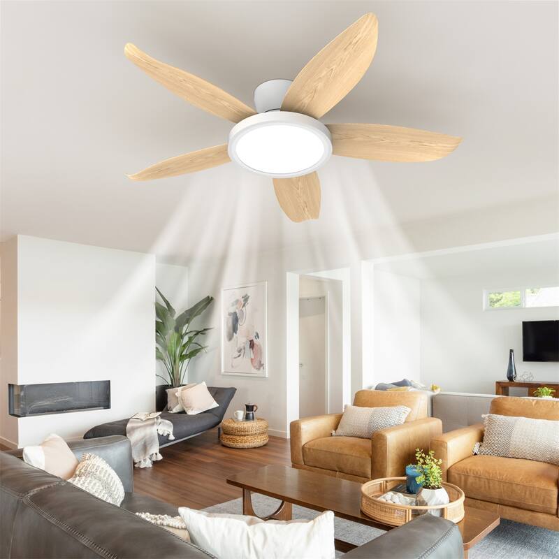 42" Woodgrain Blades High Airflow Insert Blades ABS Plastic Blades Ceiling Fan Light