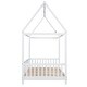 preview thumbnail 5 of 7, Wood Twin Size House Bed with Guardrail and LED