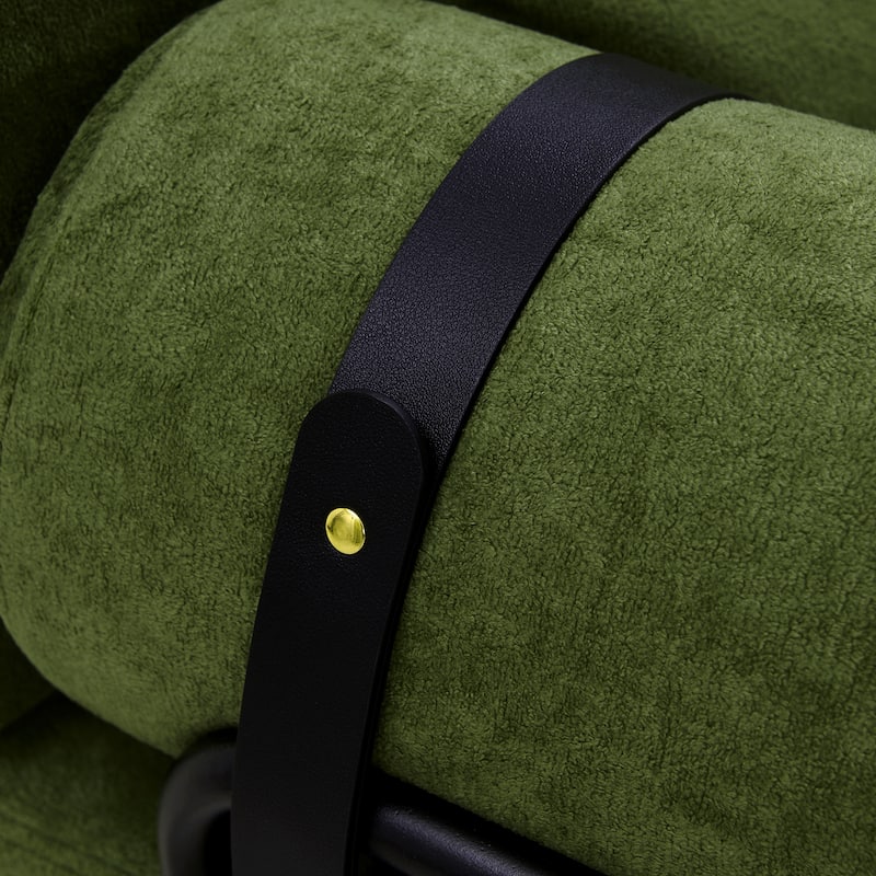 Modern Loveseat Sofa 59" Sofa Couch 2-Seater Sofa With Flexible Usb Ports , Unique Cylindrical Armrests