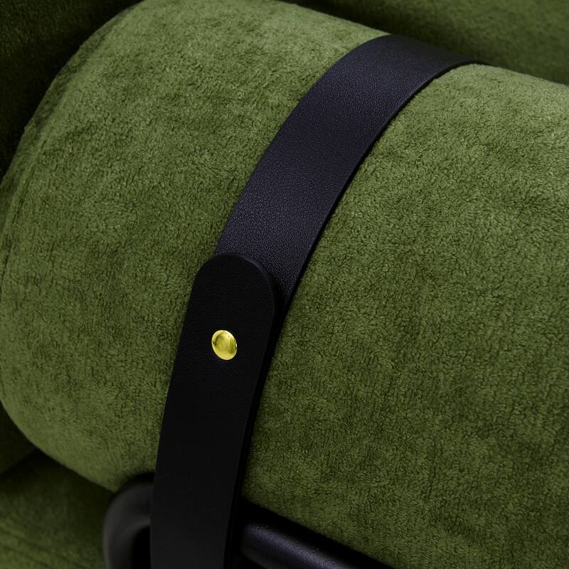 Roomfitters Loveseat Sofa with USB Ports and Cylindrical Armrests, 2-Seater Couch for Living Room