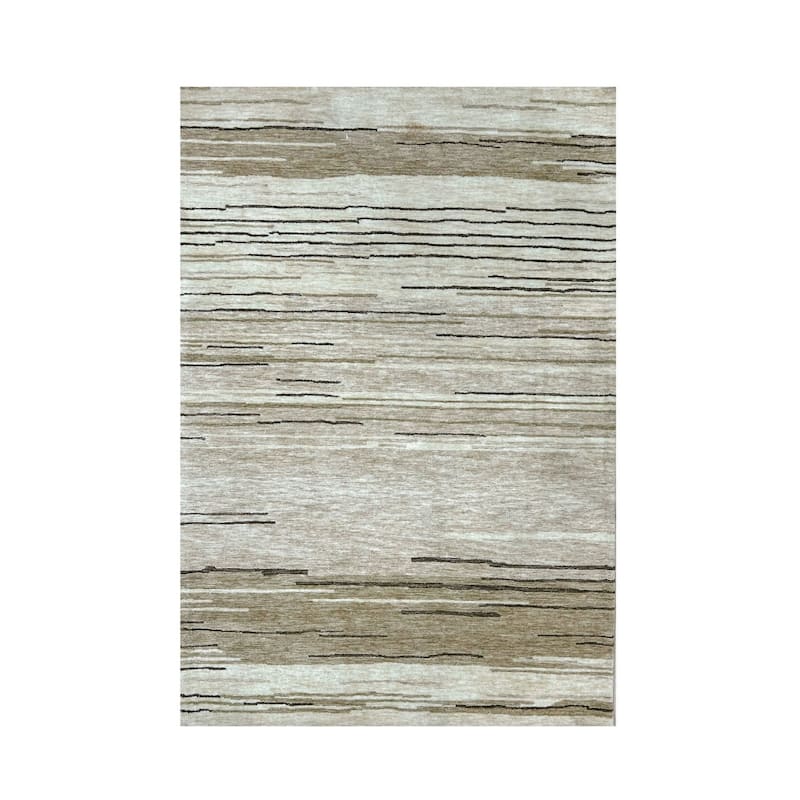 Mujun Power Loomed Distressed Abstract Non Skid Stain Resistant Durable Area Rug By HomeRoots