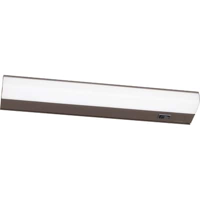 Led T5L 21-inch ADA Oil-Rubbed Bronze LED Under Cabinet, White Acrylic Shade