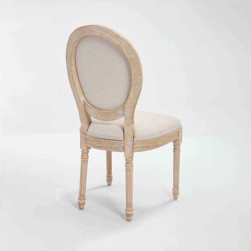 2PCS Cotton Linen Dining Chairs