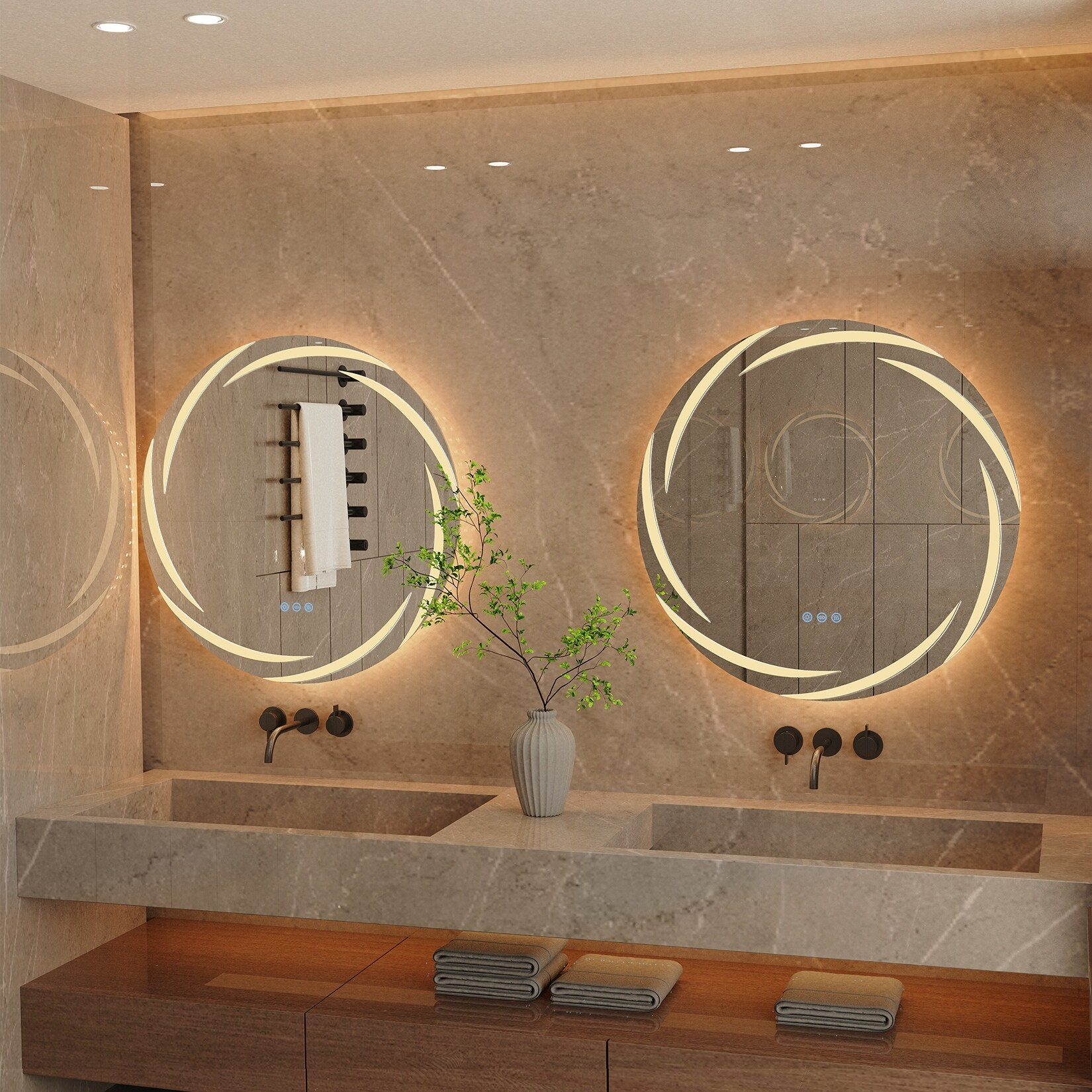 Bathroom mirrors without lights top