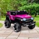 preview thumbnail 14 of 28, 2 Seater Ride On Car with Remote Control, 4WD Off-Road Truck 12V Electric Battery Powered Ride On Toys