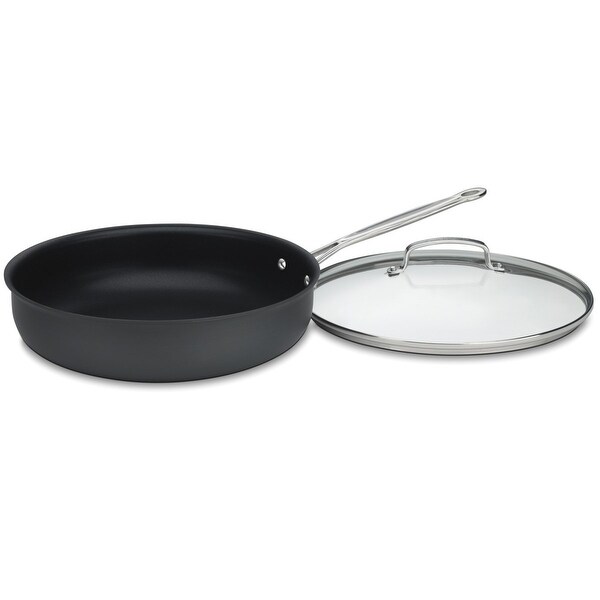 Cuisinart 622-30DF Chef's Classic Nonstick Hard-Anodized 12-Inch Deep Fry Pan with Cover
