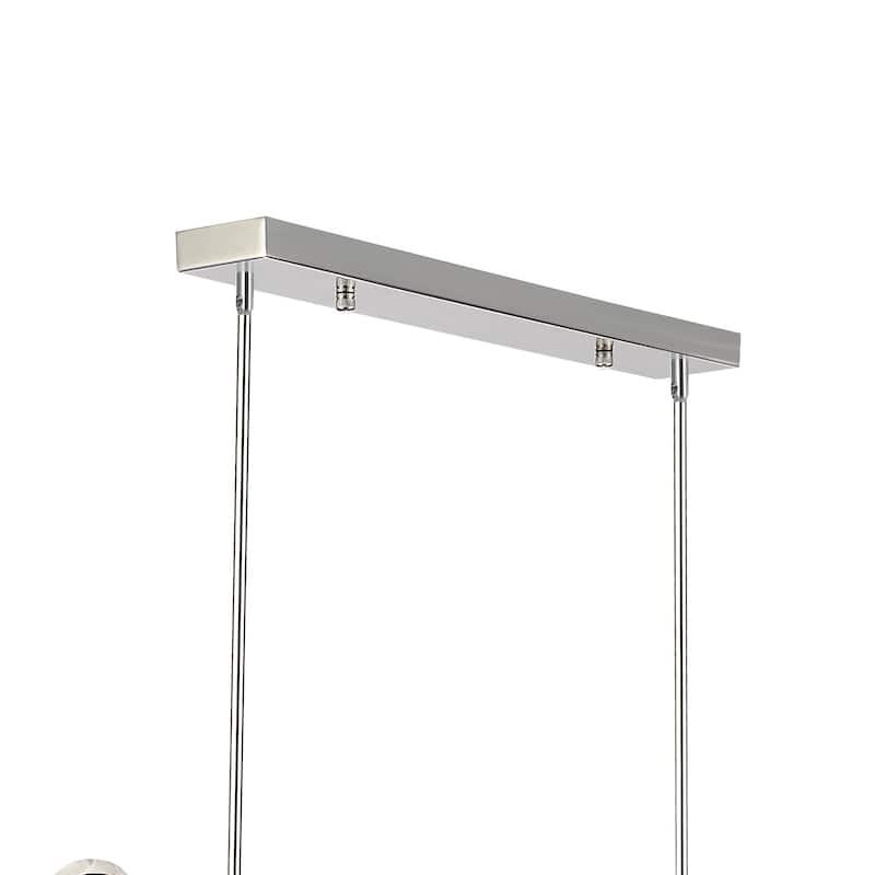 Daisy 7 Light Down Chandelier With Chrome Finish