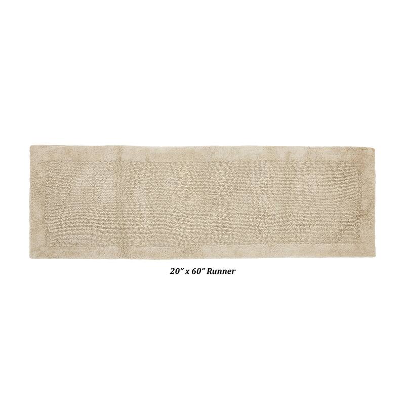 Better Trends Bath Rugs 100% Cotton Tufted Soft & Water Absorbent Bathroom Rug for Shower, Sink Bath Mats Edge Collection