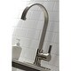 preview thumbnail 17 of 15, Kingston Brass Continental Single-Handle Kitchen Faucet with Brass Sprayer