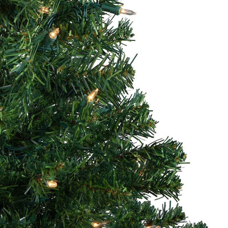 3' Medium Mixed Classic Pine Artificial Christmas Tree - Clear Lights - 3 Foot