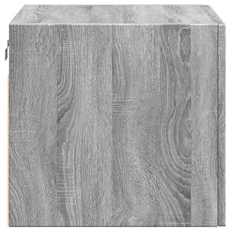 vidaXL Wall Cabinet Grey Sonoma Engineered wood Medium Reversible - 16.7 x 19.7 x 15.7 in