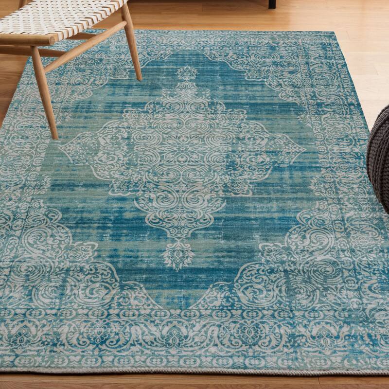 JONATHAN Y Asa Bohemian Medallion Machine Washable Area Rug