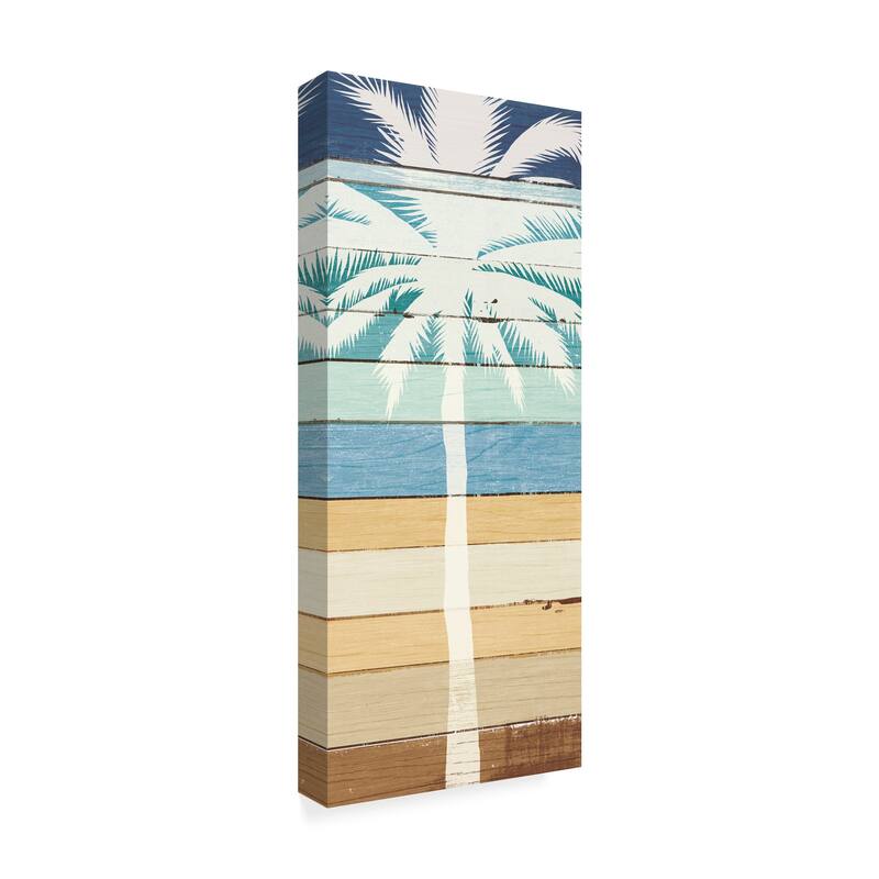 Michael Mullan 'Beachscape Palms Iv' Canvas Art
