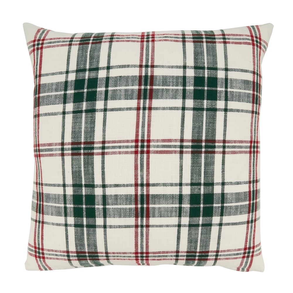Classic Charm Plaid Throw Pillow