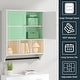 preview thumbnail 39 of 54, Futzca Bathroom Cabinet Wall Mounted, Storage Cabinet with Doors and Shelves