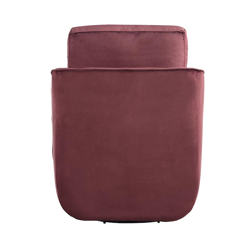 Studio Living Landon Swivel Accent Chair in Velvet Fabric