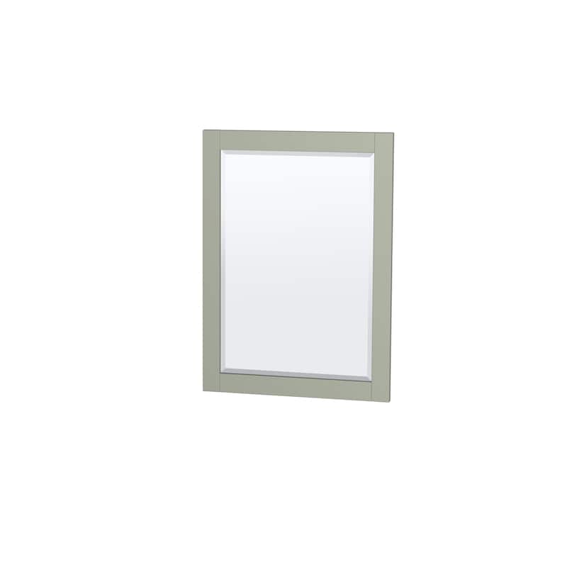 Sheffield Single Bathroom Vanity Set, Cultured Top, 24-Inch Mirror