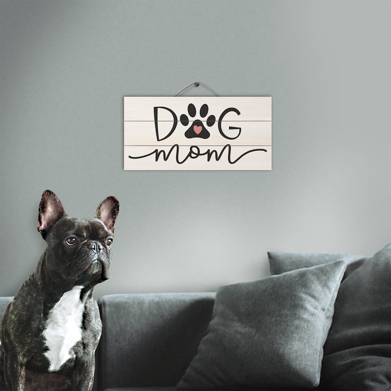 Wood Pallet Hanging Sign - Dog Mom