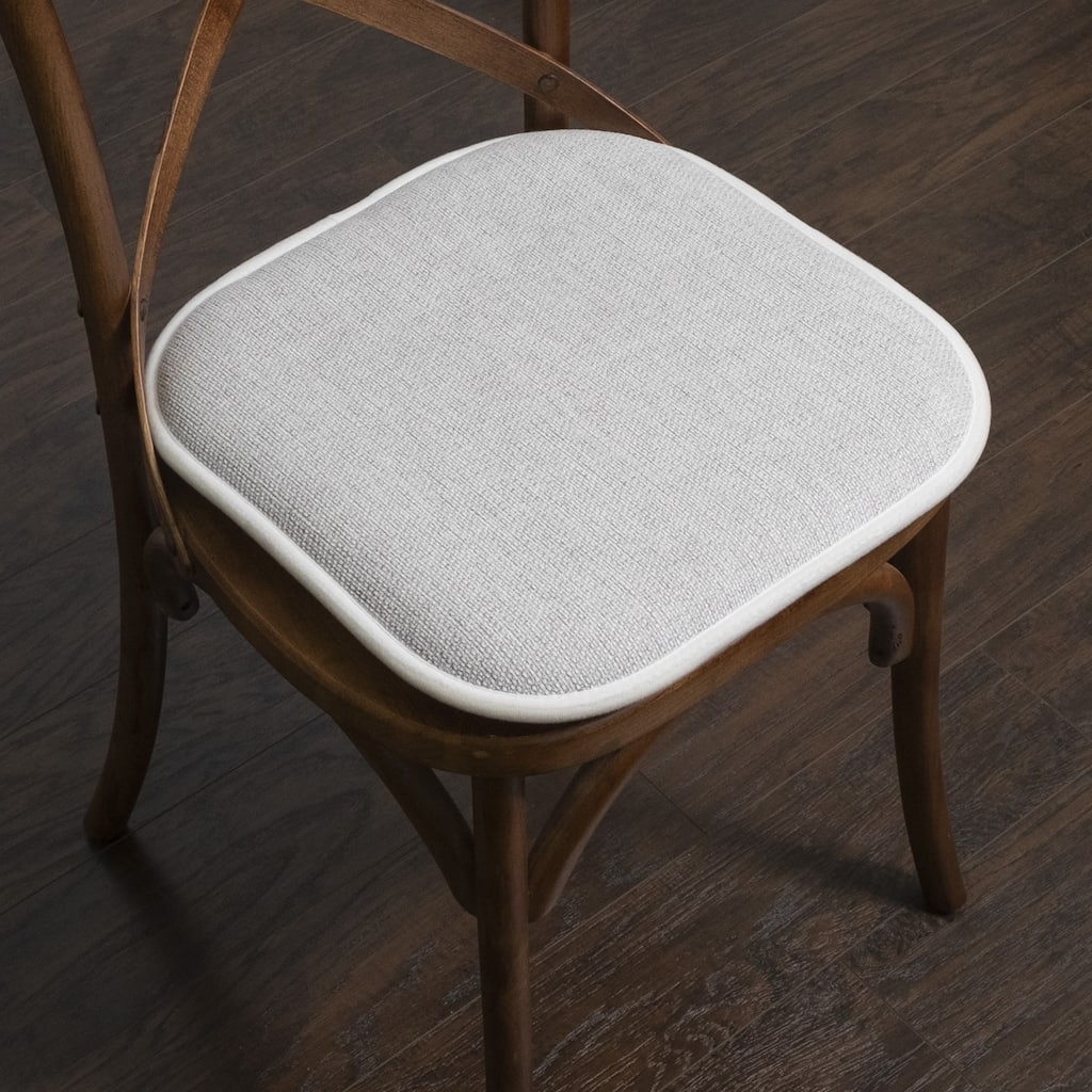 Sweet Home Collection Alexis Memory Foam Non Slip Back Chair Pad Cushion - 16"x16"