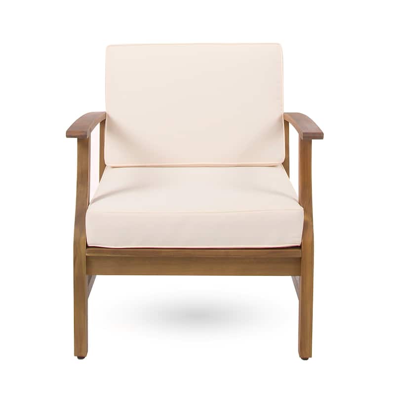 Christopher Knight Home - Malachi Acacia Wood Outdoor 3 Piece Chat Set with Slat Design