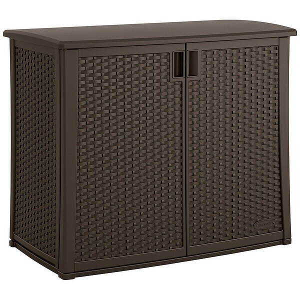 Suncast Wicker Outdoor Cabinet