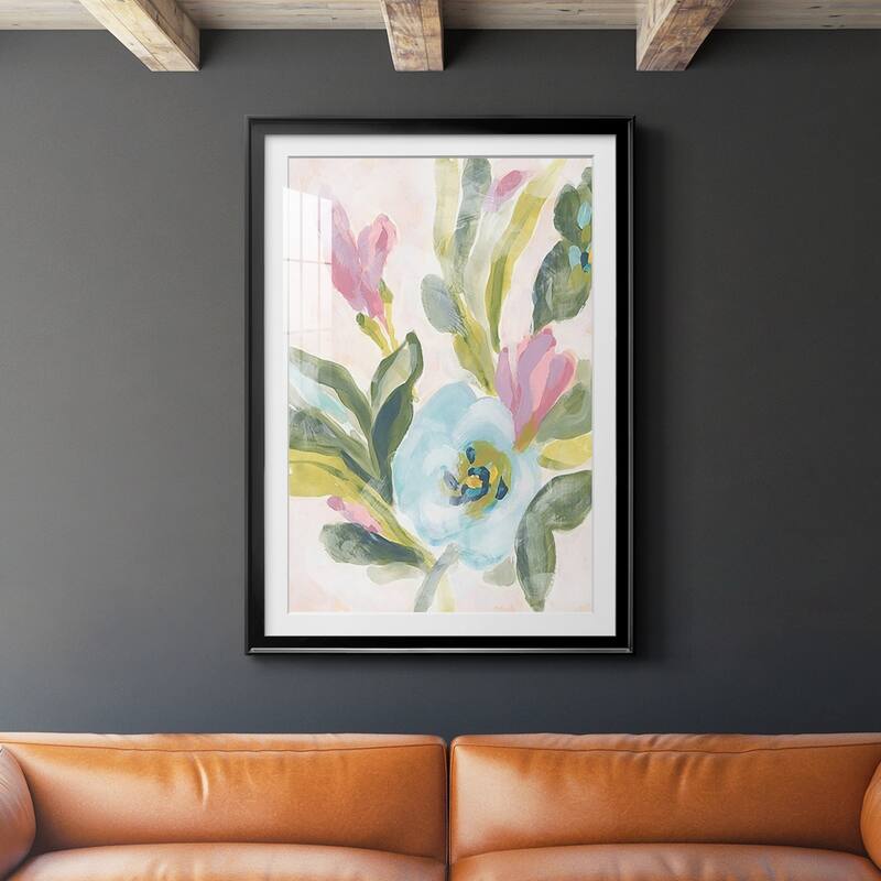 Floral Breeze Fresco II Premium Framed Print - Ready to Hang