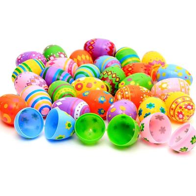 30Pcs Printed Jumbo Easter Eggs