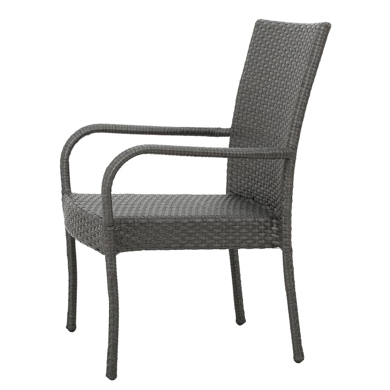 Monterey Outdoor 7 Piece Wood and Wicker Dining Set by Christopher Knight Home