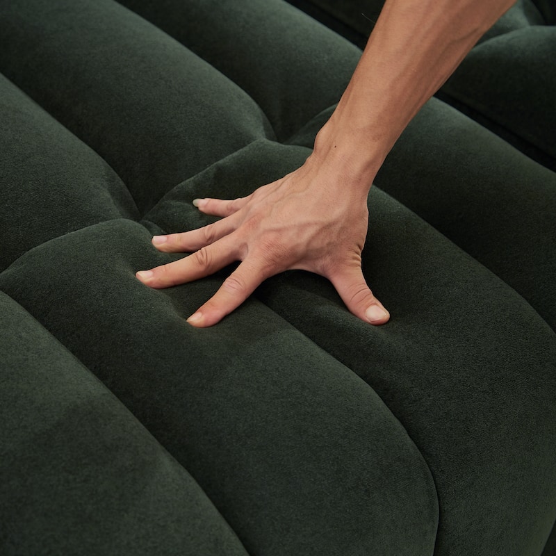 Futon Couch Sofa Bed with Pillows, Convertible Sleeper Sofa with Adjustable Backrest, Loveseat Sleeper Daybed