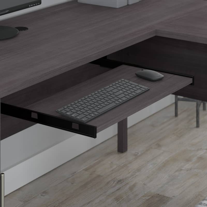 Bush Furniture Somerset 60W L Shaped Desk with Drawers and Storage