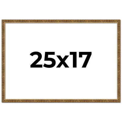 25x17 Frame Gold Solid Wood Picture Frame - Complete Modern Photo