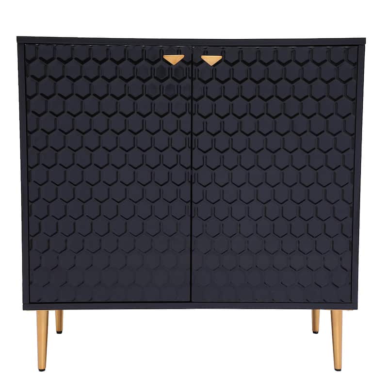 2 Door Blue Locker Accent Cabinet