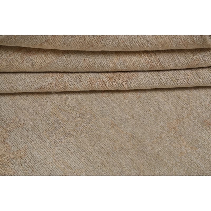 Vegetable Dye Muted Oushak Oriental Area Rug Wool Hand-knotted Carpet - 8'5" x 10'6"