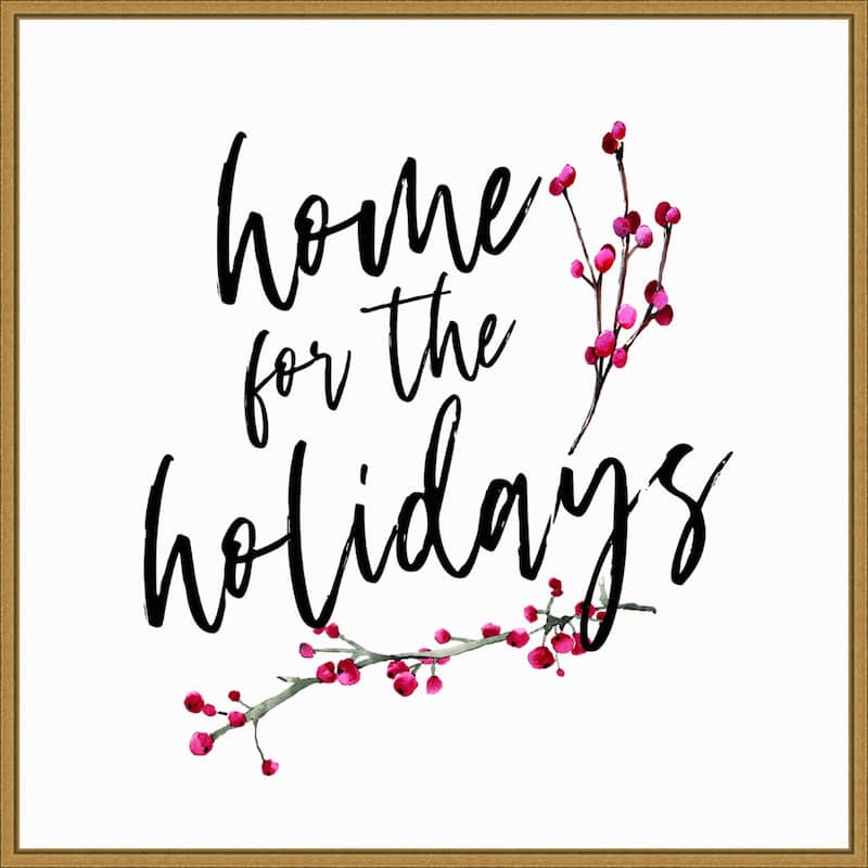Home for the Holidays by Amanti Art Portfolio Framed Canvas Wall Art