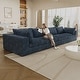 preview thumbnail 86 of 147, Modular Sectional Sofa Corduroy Upholstered Sleeper Sofa Convertible Cloud Accent Couch Deep Seat Chaise Lounge, DIY Combination